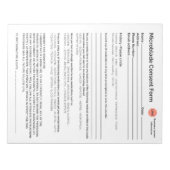 *Neu* Wellness-Center-Salon Microbladegenehmigung Notizblock (Vorderseite)