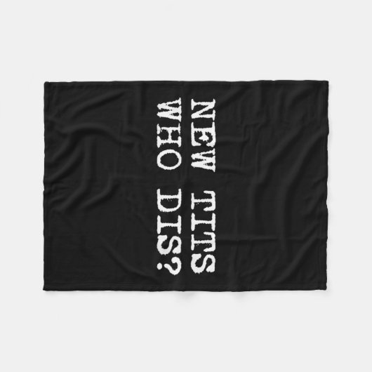 Neu , Wer Dis_ Funny Job Bree Implantate Fleecedecke (Vorderseite (Horizontal))