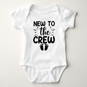 Neu zur Crew Baby Ankündigung Baby Strampler