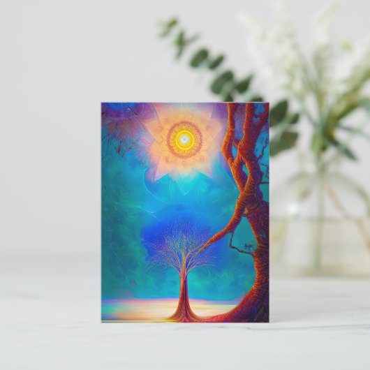 Neualter Baum Postkarte (Stehend Vorderseite)