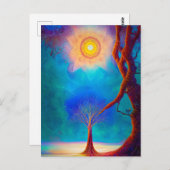 Neualter Baum Postkarte (Vorne/Hinten)