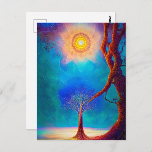 Neualter Baum Postkarte (Vorne/Hinten)