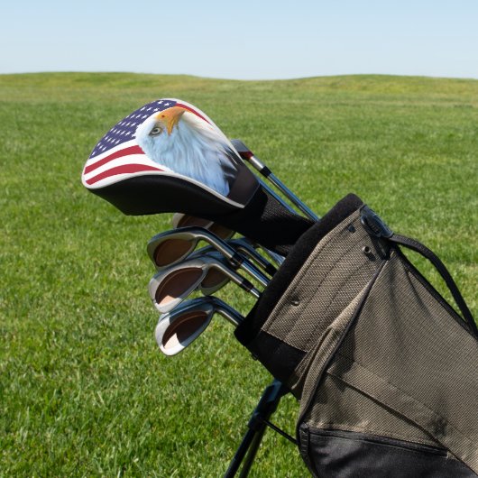 NEUAMERIKA-FLAG UND BALD-EAGFL GOLF HEADCOVER (In SItu)