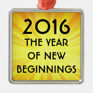 Neuanfang 2016 ornament aus metall