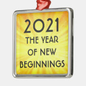 Neuanfang 2021 ornament aus metall (Links)