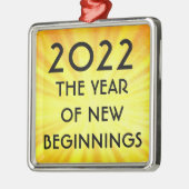 Neuanfang 2022 ornament aus metall (Links)