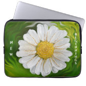 Neuanfang - Daisy Blume Power Laptopschutzhülle (Vorderseite)