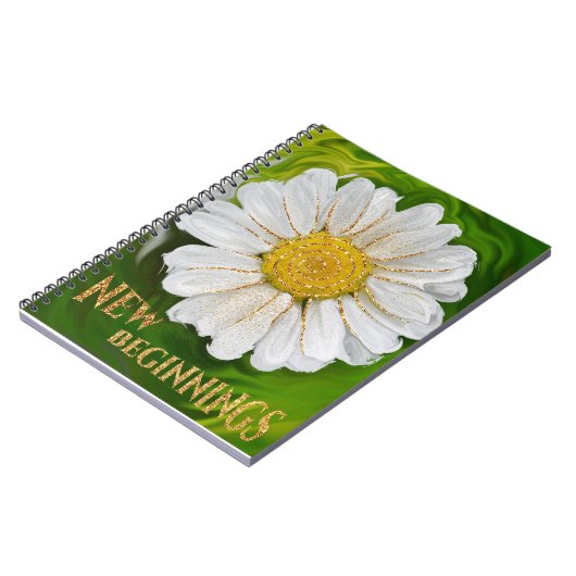 Neuanfang - Daisy Blume Power Notizblock (Linke Seite)