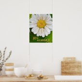 Neuanfang - Daisy Blume Power Poster (Küche)