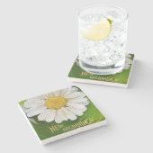 Neuanfang - Daisy Blume Power Steinuntersetzer (Seitenansicht)