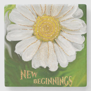 Neuanfang - Daisy Blume Power Steinuntersetzer