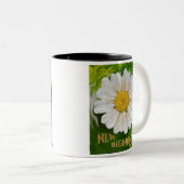 Neuanfang - Daisy Blume Power Zweifarbige Tasse (VorderseiteRechts)