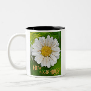 Neuanfang - Daisy Blume Power Zweifarbige Tasse