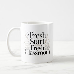 Neuanfang Frischer Klassenlehrer-Zitat Kaffeetasse