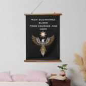 Neuanfang Geschenk Wandteppich Mit Holzrahmen (Schlafzimmer)