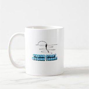 Neuanfang heute kaffeetasse