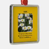 Neuanfänge sind immer aufregend und bieten viel silbernes ornament (Rechts)