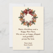 Neuankömmling Ankündigung (Rückseite)