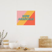Neuankömmlinge Schild, Retro-Stil Neuankömmlinge  Poster (Küche)