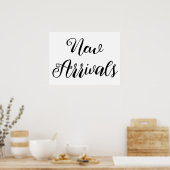 Neuankömmlinge Unterschrift, Boutique im Einzelhan Poster (Küche)