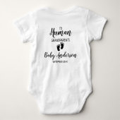 Neuankündigung der Großen Schwangerschaft Baby Strampler (Rückseite)