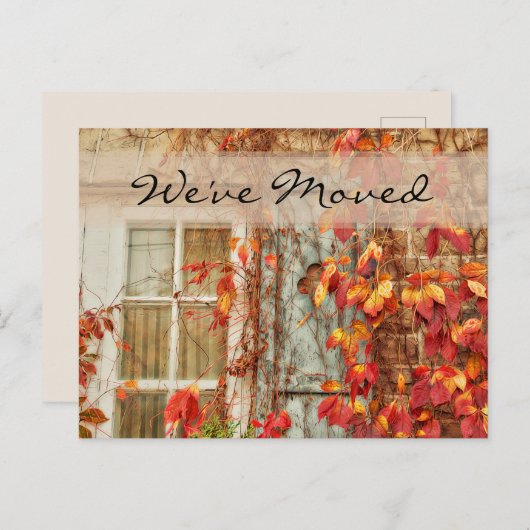 Neuankündigung des Herbstlandes Postkarte (Vorne/Hinten)