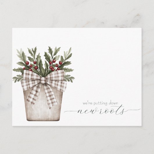 Neuankündigung von Roots Moving Postkarte (Vorderseite)