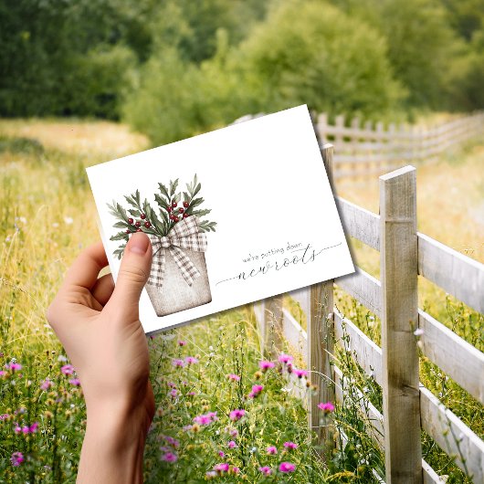 Neuankündigung von Roots Moving Postkarte