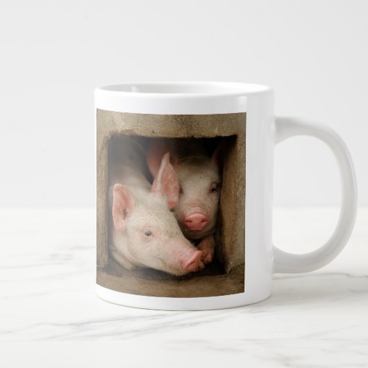 Neuartige Ferkel Jumbo-Tasse (Rechts)