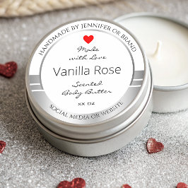 Neuartige Produktverpackungen Etiketten weiß und s Runder Aufkleber