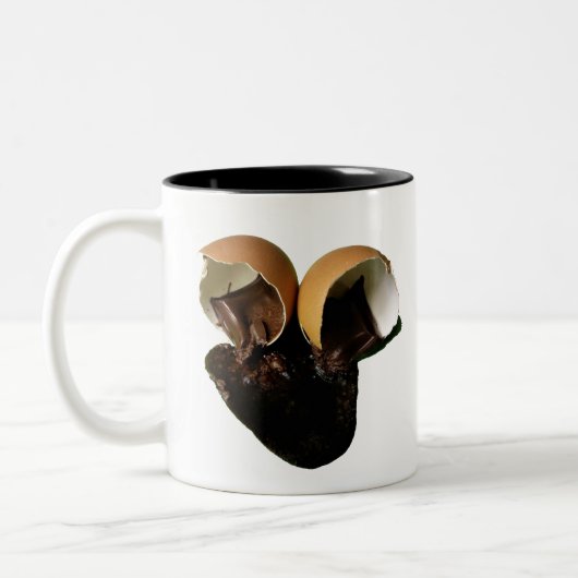 Neuartige Schokoladeneier Zweifarbige Tasse (Links)