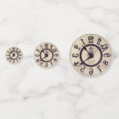 Neuartige Uhr 1 Konfetti (Rückseiten)