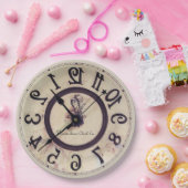 Neuartige Uhr 1 Pappteller (Party)