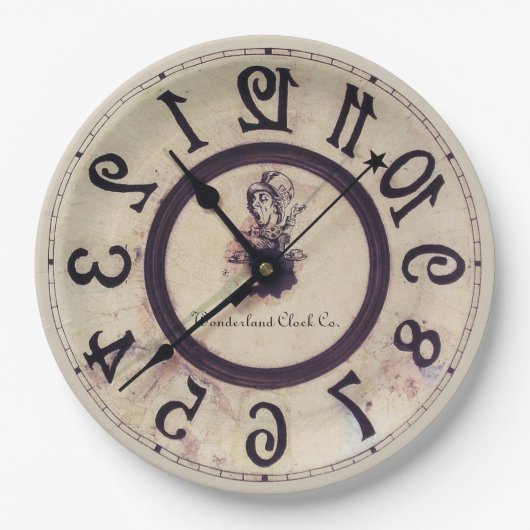 Neuartige Uhr 1 Pappteller (Vorderseite)