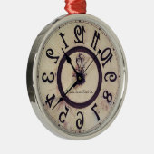 Neuartige Uhr 1 Silbernes Ornament (Rechts)