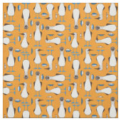 Neuartiger Blaufußvogel Stoff (Muster)