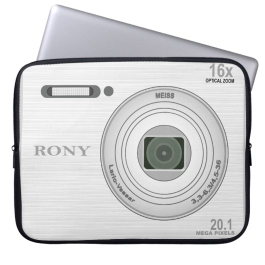 Neuartiger Digitalkamera-Effekt Laptopschutzhülle (Vorderseite)