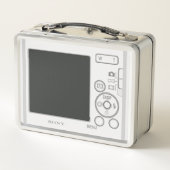 Neuartiger Digitalkamera-Effekt Metall Brotdose (Rückseite)