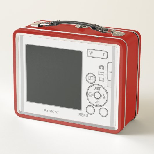 Neuartiger Digitalkamera-Effekt Metall Brotdose (Rückseite)