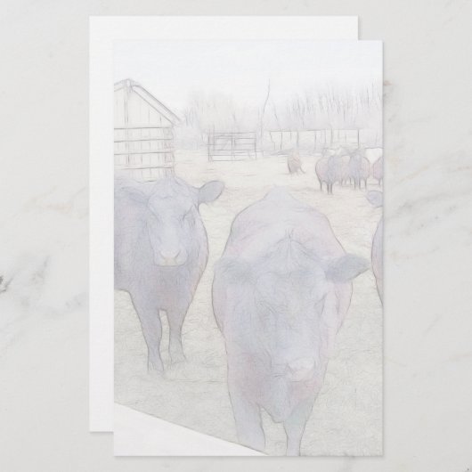 Neuartiger junger Schwarzer Winkel Briefpapier (Vorne/Hinten)