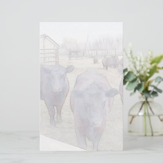 Neuartiger junger Schwarzer Winkel Briefpapier (Stehend Vorderseite)