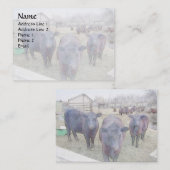 Neuartiger junger Schwarzer Winkel Visitenkarte (Vorne/Hinten)