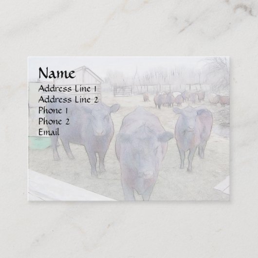 Neuartiger junger Schwarzer Winkel Visitenkarte (Vorderseite)