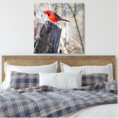 Neuartiger Kardinal Leinwanddruck (Insitu (Schlafzimmer))