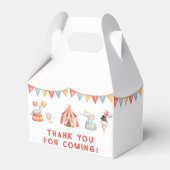 Neuartiger Niedlicher Zirkus Fasching Fest Zum Geb Geschenkschachtel (Rückseite)