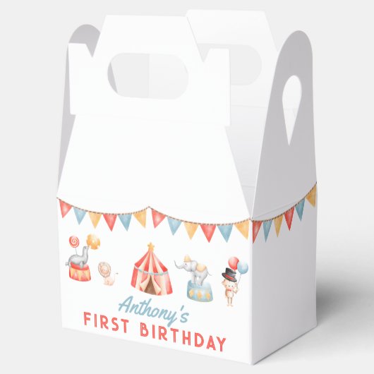 Neuartiger Niedlicher Zirkus Fasching Fest Zum Geb Geschenkschachtel (Geöffnet)