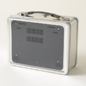 Neuartiger Notebookeffekt Metall Brotdose (Rückseite)