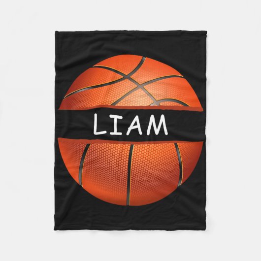 Neuartiger Personalisierter Name Liam Sports Byske Fleecedecke (Vorderseite)