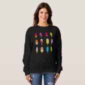 Neuartiger Popsicle Fun Summer Ice Creme Sweatshirt (Vorne ganz)