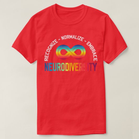 Neuartiger Regenbogen-Infinity-Frauen T-Shirt (Design vorne)
